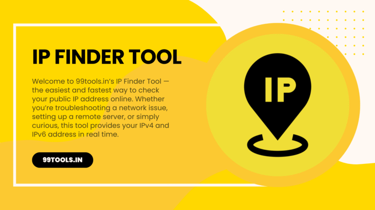 IP Finder Tool – Instantly Find Your IP Address
