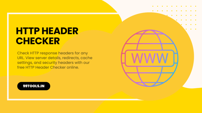 HTTP Header Checker – View Server Response Headers Online