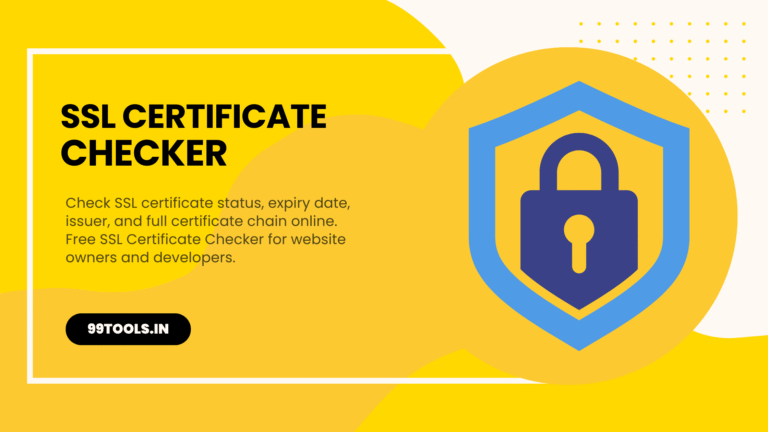 SSL Certificate Checker – Verify SSL Status, Expiry & Chain Online