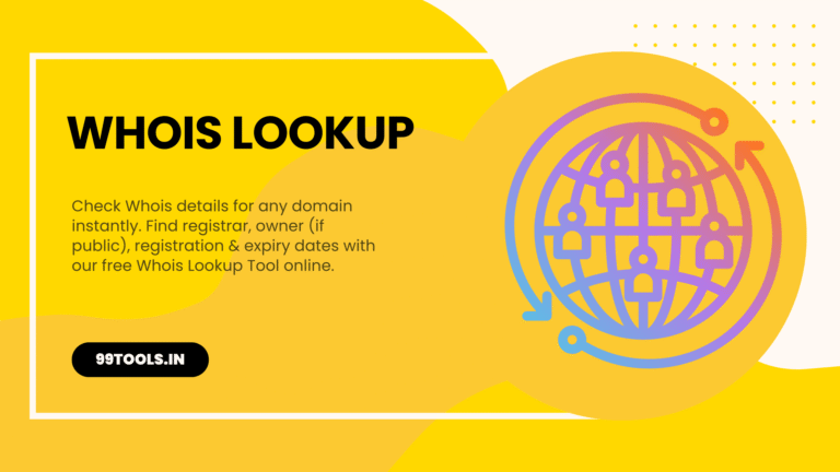 Whois Lookup – Find Domain Registrar, Owner & Expiry Details Online